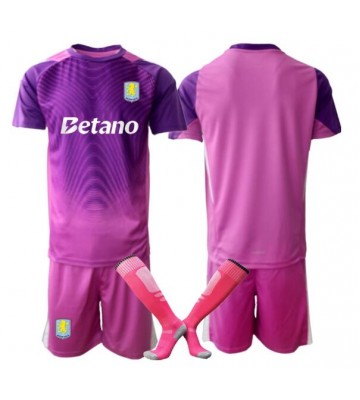 Aston Villa Målvakt Tredjeställ Barn 2025-26 Kortärmad (+ Korta byxor)